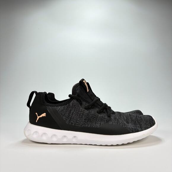 Puma Carson 2 X Knit Black Pink Running Shoes Lightweight Women's Size 8.5 - Picture 1 of 10